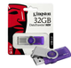 Флеш накопитель USB на 32 гб / скорость 3.0 Kingston DataTraveler DT101 G2 / Фиолетовий - изображение 2