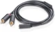 Кабель Ugreen AV102 AUX Audio TRS-RCAx2 M/F 1.0 м Серый (10588) - изображение 3