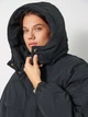 Куртка демисезонная короткая с капюшоном женская Converse 10026796-001 L Черная (194435062617) - изображение 4