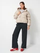 Куртка зимняя короткая женская Converse 10026803-251 M Бежевая (194435063041) - изображение 9