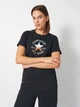 Футболка хлопковая женская Converse Chuck Patch Infill Tee 10027385-001 XS Black с принтом (194435388182) - изображение 1