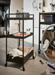 Етажерка Ikea Nissafors на колесах 50.5 x 30 x 83 см Чорна (203.997.77) - зображення 11