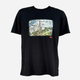Koszulka męska bawełniana Levi's Graphic Crewneck Tee Paris Landscape Ca 22491-1735 L Czarna (5401157573037) - obraz 1