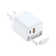 Зарядное устройство Rollo RT1 80W с выдвижным кабелем Type-C + порты USB, Type-C, быстрая зарядка PD, QC - Белый - изображение 2