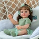 Реалистичная кукла реборн девочка София 55 см с волосами силиконовая Reborn doll как живая с бутылочкой и соской отличный подарок для ребенка - изображение 5
