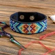 Набор для вышивания нитками на искусственной коже Wonderland Crafts FLHL-032 Браслет - изображение 1