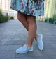 Лофери жіночі KATI SHOES 141 блакитні, натуральна замша, осінь-весна 36 - зображення 6