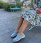Лофери жіночі KATI SHOES 141 блакитні, натуральна замша, осінь-весна 36 - зображення 8