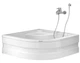 Душовий піддон Shower CELLESSE SW-6012 100х100х45 см глибокий напівкруглий акриловий (C15200) - зображення 4