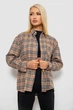 Сорочка жіноча в клітинку, колір мокко, XL, 244R1070-3 - зображення 2