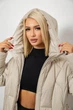 Куртка жіноча зимова, колір світло-бежевий, M, 244R5618 - зображення 5