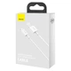 Кабель Baseus Superior Series Fast Charging Data Cable USB to iP 2.4A 2m White (CALYS-C02) - изображение 2