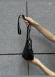 Женская сумка багет Miu miu 2178 черная - изображение 3