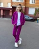 Спортивний костюм для дівчинки підлітковий (Zip-худі та штани) з написами Носи своє 158 Рожевий (p-14038-157658) - изображение 4
