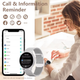 Жіночі смарт-годинник з можливістю дзвінків Smart Mevaden Black + додатковий ремінець - изображение 7