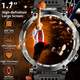 Смарт годинник з компасом тактичний HT30 CamoGreen, IP68, ліхтар, екран 1,7'' HD, батарея 600 мАг - изображение 4