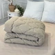Ковдра двоспальна відкрита двостороння з вовни Arda Camell wool 21437 175х215 см бежева - зображення 6