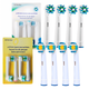 Набор насадок cross action EB50 4 шт и 3d white EB18 4 шт для электрических зубных щеток oral b pro Vitality - изображение 1