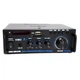 Підсилювач звуку UKC A3 Bluetooth USB SD FM MP3 AUX 2x120W стерео підсилювач потужності для колонок акустики караоке з пультом RCA аудіопідсилювач домашній музичний центр радіо дисплей підтримка флешки карт пам'яті - изображение 3