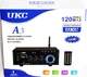 Підсилювач звуку UKC A3 Bluetooth USB SD FM MP3 AUX 2x120W стерео підсилювач потужності для колонок акустики караоке з пультом RCA аудіопідсилювач домашній музичний центр радіо дисплей підтримка флешки карт пам'яті - изображение 6