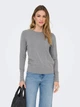 Джемпер женский ONLY 15312026-54837 L Medium Grey Melange (5715729519508) - изображение 1