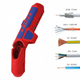Універсальний інструмент Knipex ErgoStrip для зняття ізоляції дроту для лівої руки (16 95 02 SB) - зображення 4