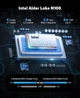 Мини ПК ACEMAGICIAN T8PLUS / Intel N100 / RAM 16GB / SSD 512GB / 3 x HDMI / 2 x LAN / Wi-Fi 5 / Bluetooth 4.2 / Windows 11 Pro / Серебристый - изображение 2