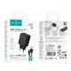 Зарядное устройство с быстрой зарядкой PD30W+QC3.0 и кабелем USB to Type-C HOCO C157A Type-C, USB Черный - изображение 2