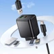 Зарядное устройство с быстрой зарядкой PD30W+QC3.0 и кабелем USB to Type-C HOCO C157A Type-C, USB Черный - изображение 9