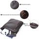 Элегантная мужская сумка из гладкой натуральной кожи SHVIGEL Bag 23150 Коричневый - изображение 4