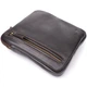 Элегантная мужская сумка из гладкой натуральной кожи SHVIGEL Bag 23150 Коричневый - изображение 6