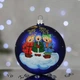 Новогодний шар на елку Santa Shop Щедрый вечер Синий 10 см (7806723196708) - изображение 1