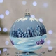 Новогодний шар на елку Santa Shop Пейзаж Симфонія №16 Синий 10 см (4820001005363) - изображение 3
