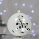Новогодний шар на елку Santa Shop Сахарная Елка с узорами Белый 10 см (7806723209125) - изображение 1