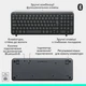 Клавиатура беспроводная Logitech K250 Bluetooth/Wireless UA Graphite (920-013822) - изображение 7