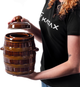 Beczka kamionkowa Kadax Helios z kołnierzem i pokrywką 3.2 l (5903699476802) - obraz 3