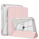 Чохол iPad Air/Air 2/iPad 2017/2018 9.7" TPU Clear Frame Acrylic Pen Slot Smart Case light pink - зображення 2