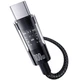 Кабель Baseus Gem Fast Charging Data Cable Type-C to Type-C 2м для швидкого заряджання та передачі даних 20V/5A Cluster Black - зображення 3