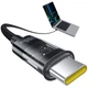 Кабель Baseus Gem Fast Charging Data Cable Type-C to Type-C 2м для швидкого заряджання та передачі даних 20V/5A Cluster Black - зображення 4