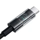 Кабель Baseus Gem Fast Charging Data Cable Type-C to Type-C 2м для швидкого заряджання та передачі даних 20V/5A Cluster Black - зображення 5
