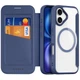 Чохол Dux Ducis Skin X Pro with MagSafe для iPhone 17 книжка з кишенею для візиток Айфон 17 Blue - зображення 1
