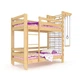 Двоярусне спортивне ліжко SportBaby Babyson 8 спорткомплекс, сосна, лак спальне місце 80×190 см (SB-3907) - зображення 2
