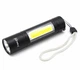 Ручной светодиодный фонарь Bailong 510 LED USB зарядкой аккумуляторный черный алюминиевый корпус - изображение 1