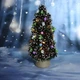 Рождественская декоративная елка GALA DECOR из шишек и декора на подставке с лед подсветкой 35 см (Е3512Л) - изображение 2