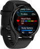 Смарт-годинник Garmin Venu 3 Slate Stainless Steel Bezel with Black Case and Silicone Band (010-02784-01) - зображення 3