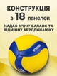 Волейбольный мяч тренировочный для школы спортзала активного отдыха пляжного волейбола игры на площадке улице пляже v200w сине-желтый 18 панелей универсальный для взрослых и детей профессиональный дизайн NE-MIK-V200M - изображение 5