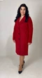 Демісезонне пальто Lady Prestige Л597 44 червоне - зображення 1