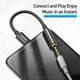 Кабель-перехiдник Baseus Type-C Male to 3.5mm Female Adapter L54 Black (CATL54-01) - изображение 7