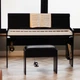 Стойка для цифрового пианино Yamaha P-45 GA Music с крышкой и пюпитром подставка для клавишных Черная - изображение 2