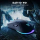 Мышь Onikuma Wired, 2.4G RGB Gaming Mouse, CW917, 800-4800DPI, 400mAh, 20h, black - изображение 6